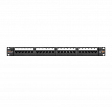 NMC-RP24UD2-1U-BK Коммутационная панель NIKOMAX 19", 1U, 24 порта, Кат.5e (Класс D)