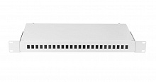 NMF-RP24SC-WS-ES-1U-GY - Оптический кросс NIKOMAX 19", 1U, до 24 SC портов или 48 LC портов, стальной, серый, неукомплектованный