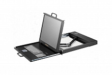 AMK701 - Консоль для 19" стойки 17" TFT LCD монитор, клавиатура, Touchpad