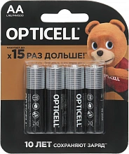Батарея Opticell Basic LR6 AA (4шт) блистер