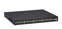 QSW-4530-54TX-POE Коммутатор QTECH управляемый уровня L3 с поддержкой PoE 802.3af/at, 48 портов 10/100/1000BASE-T PoE, 6 портов 10GbE SFP+, 4K VLAN, 32K MAC адресов, 1 порт USB 2.0 (на передней панели), консольный порт, 2 сменных БП разъем питания на задн