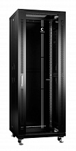 Cabeus SH-05C-37U60/80-BK - Шкаф монтажный телекоммуникационный 19" напольный для распределительного и серверного оборудования 37U 600x800x1833mm (ШхГхВ) передняя стеклянная и задняя сплошная металлическая двери, ручка с замком, цвет черный (RAL 9004)
