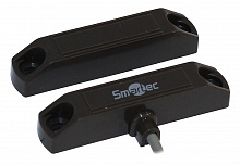 ST-DM125NO-BR - Магнитоконтактный датчик Smartec, НР, коричневый, накладной для деревянных дверей, зазор 25 мм