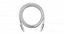 EC-PC4UD55B-BC-PVC-010-GY-10 - Коммутационный шнур NETLAN U/UTP; 5е; RJ45/8P8C; 4 пары; PVC; Многожильный; 1 м. Серый. 10шт.