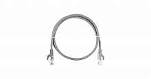 NMC-PC4UD55B-ES-050-C-GY - Коммутационный шнур NIKOMAX U/UTP 4 пары, Кат.5е (Класс D), 100МГц, 2хRJ45/8P8C, T568B, заливной, с защитой защелки, многожильный, BC (чистая медь), 25AWG (7x0,175мм), LSZH нг(А)-HFLTx, серый, 5м