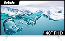 Телевизор LED BBK 40" 40LEM-1045/FTS2C (W) белый FULL HD 50Hz DVB-T2 DVB-C DVB-S2 (RUS)
