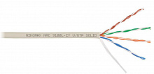 NMC 9100L-IY - Кабель NIKOMAX U/UTP 4 пары, Кат.5e (Класс D), тест по ISO/IEC, 100МГц, одножильный, BC (чистая медь), 24AWG (0,52мм), полимерный материал нг(А)-LSLTx, внутренний, светло-серый, 305м - гарантия: 15 лет / 25 лет системная