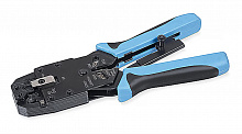 Cabeus HT-2008AR - Инструмент обжимной для RJ-45 (8р8с), RJ-11/12 (6р6с, 6р4с, 6р2с), 4р4с, 4р2с, профессиональный, с храповым механизмом