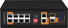TR-NS15122S-300-8POE - Неуправляемый промышленный коммутатор TRASSIR с 8 PoE портами
