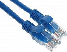 Патч-корд Premier PP12-1.5M/B 1000Гбит/с UTP 4 пары cat.5E CCA molded 1.5м синий RJ-45 (m)-RJ-45 (m)