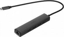 Разветвитель USB-C Cudy UH605 3порт. серый