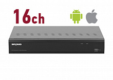 RK1116 - IP видеорегистратор Beward 16 IP-каналов, H.265/H.264, 112 Мбит/с, 4000х3000 (12 Мп), ONVIF, P2P сервис (мобильный клиент iOS/Android), 1x HDD 3.5'' + 1x eSATA, 1x VGA/HDMI, 1x 1000 Мбит/с Ethernet, 8 тревожных входов / 1 тревожный выход