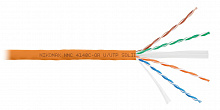 NMC 4140C-OR - Кабель NIKOMAX U/UTP 4 пары, Кат.6 (Класс E), тест по ISO/IEC, 250МГц, одножильный, BC (чистая медь), 23AWG (0,55мм), полимерный материал нг(А)-HF, внутренний, оранжевый, 305м