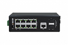 MNS-1008F2S - Управляемый сетевой коммутатор с 8 портами 10/100/1000 Мбит/с, 2х1000 Мбит/c SFP портами. Возможность установки в 19” телекоммуникационную стойку на DIN рейку.