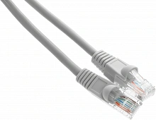 Патч-корд KingPrice KP-PC-c5e-3m-g 1Гбит/с UTP 4 пары cat.5E CCA molded 3м серый RJ-45 (m)-RJ-45 (m)