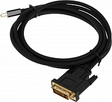 Кабель аудио-видео Buro 1.1v miniDisplayport (m)/DVI-D (Dual Link) (m) 2м. позолоч.конт. черный (BHP MDPP-DVI-2)