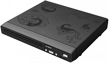 Плеер DVD Hyundai H-DVD120 черный ПДУ