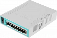 Коммутатор MikroTik CRS106-1C-5S (L2) 1xКомбо(1000BASE-T/SFP) 5SFP управляемый