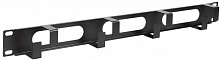CO05-2M5RM - ITK Кабельный органайзер 19" 2U, 5 колец, черный