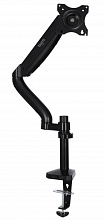 Кронштейн для мониторов ЖК Buro M10 черный 17"-27" макс.9кг крепление к столешнице поворот и наклон