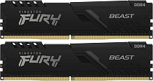 Память DDR4 2x16GB 3200MHz Kingston KF432C16BB1K2/32WP Fury Beast Black RTL Gaming PC4-25600 CL16 DIMM 288-pin 1.35В dual rank с радиатором Ret