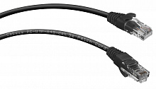 Cabeus PC-UTP-RJ45-Cat.5e-0.5m-BK-LSZH - Патч-корд U/UTP, категория 5е, 2xRJ45/8p8c, неэкранированный, черный, LSZH, 0.5м