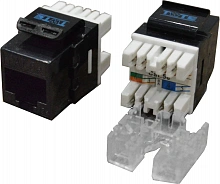 Модуль Lanmaster TWT-OK45UTP180/5E-BK информ. KeystoneRJ45 кат.5E черн.