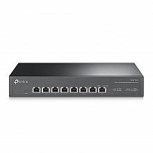 TL-SX1008 -  8-портовый неуправляемый коммутатор TP-Link с 10 Gbps портами RJ45 в настольном / 19" исполнении.