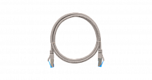 NMC-PC4SE55B-003-C-GY - Коммутационный шнур NIKOMAX S/FTP 4 пары, Кат.6 (Класс E), 250МГц, 2хRJ45/8P8C, T568B, заливной, с защитой защелки, многожильный, BC (чистая медь), 26AWG (7х0,165мм), LSZH нг(А)-HFLTx, серый, 0,3м
