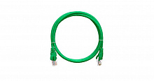 NMC-PC4UD55B-003-GN - Коммутационный шнур NIKOMAX U/UTP 4 пары, Кат.5е (Класс D), 100МГц, 2хRJ45/8P8C, T568B, заливной, с защитой защелки, многожильный, BC (чистая медь), 24AWG (7х0,205мм), PVC нг(А), зеленый, 0,3м