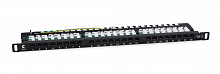 Cabeus PLHD-24-Cat.6-Dual-90-0,5U - Патч-панель высокой плотности 19" (0,5U), 24 порта RJ-45, категория 6, Dual IDC, 90 градусов, с задним кабельным организатором