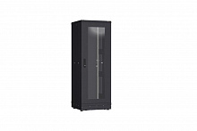 TFR-336060-GMMM-R2-BK - Напольный шкаф NIKOMAX серии TFR-R2 19", 33U, дверь со стеклом и металлическая, металлические стенки, Ш600хВ1612хГ600мм, в разобранном виде, черный