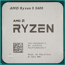 Процессор/ CPU AM4 AMD Ryzen 5 5600 (6C/12T, 3.5/4.4GHz, 32MB, 65W) OEM