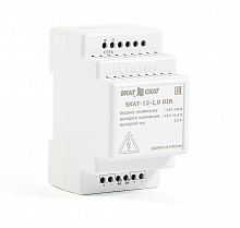 583 SKAT-12-1,0 DIN источник питания 12В 1А пластиковый корпус под DIN рейку 35 мм
