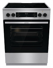 Плита Электрическая Gorenje GECS6C70XC нержавеющая сталь стеклокерамика (без крышки)