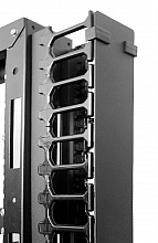 ВКО-П-42/48-9005 - Вертикальный кабельный органайзер с пластиковыми пальцами 42U для шкафов ШТК-СП