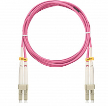 NMF-PC2M4C2-LCU-LCU-002 - Шнур NIKOMAX волоконно-оптический, соединительный, многомодовый 50/125мкм, стандарта ОM4, LC/UPC-LC/UPC, двойной, LSZH нг(A)-HFLTx, 2мм, маджента, 2м