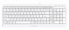 Клавиатура A4Tech FK15 белый USB (FK15 WHITE) кабель 1.5м