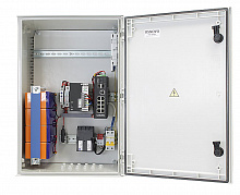 OSP-46TB1(SW-80802/ILS(port 90W)) - Уличный управляемый (L2+) коммутатор OSNOVO. Порты: 1 x GE (10/100/1000Base-T) с PoE (до 90W, IEEE 802.3bt) + 7 x GE (10/100/1000Base-T) с PoE (до 30W) + 2 x GE SFP (1000Base-X). Суммарный бюджет PoE до 240W