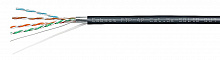 Cabeus FTP-4P-Cat.5e-SOLID-OUT-LSZH-UV - Кабель витая пара экранированная FTP (F/UTP), категория 5e, 4 пары (24 AWG), одножильный, экран - фольга, для внеш прокл  LSZH-UV (305 м)