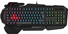 Клавиатура A4Tech B314 черный USB Multimedia for gamer LED (подставка для запястий) кабель 1.8м