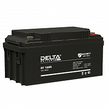 DT 1265 - Аккумулятор Delta герметичный свинцово-кислотный, 12В/65Ач, клеммы под болт с гайкой 6 мм, 350х167х179мм, 22кг