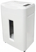 Шредер Office Kit S225 1,9х12 белый (секр.P-5) фрагменты 18лист. 35лтр. скобы пл.карты CD