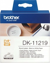 Картридж ленточный Brother DK11219 черный на белом 12 для Brother QL-5X0, QL-7X00, QL-8X0, QL-10X0, QL-1X10