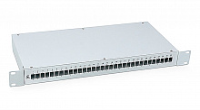 Cabeus FO-19-32SC - Крос бокс оптический 19" на 32 SC (LC DUPLEX) со сплайс-кассетой и КДЗС (без пигтейлов и проходных адаптеров)