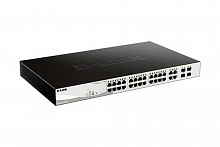 DGS-1210-28MP/FL1A PROJ Управляемый L2 коммутатор с 24 портами 10/100/1000Base-T и 4 комбо-портами 100/1000Base-T/SFP (24 порта PoE 802.3af/at, РоЕ-бюджет 370 Вт)