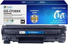 Картридж лазерный G&G GG-CF283X UNIVERSAL черный (2200стр.) для HP M125/125FM/125A/M127;Canon MF229dw/MF226dn/MF216n;HP M127FW/FN/M201/M225MFP/MFP M225DN/M225DW/M201DW; Canon Image Class MF224dw/MF222dw/MF217w/MF211/MF212w/MF227dw с чипом