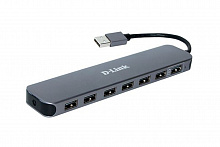 DUB-H7/E1A Концентратор с 7 портами USB 2.0 (1 порт с поддержкой режима быстрой зарядки)