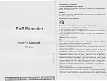 Расширитель PoE Dahua DH-PFT1300 10/100BASE-T