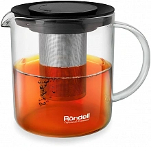 Чайник завароч. Rondell Klar RDS-1233 1л прозрачный/черный